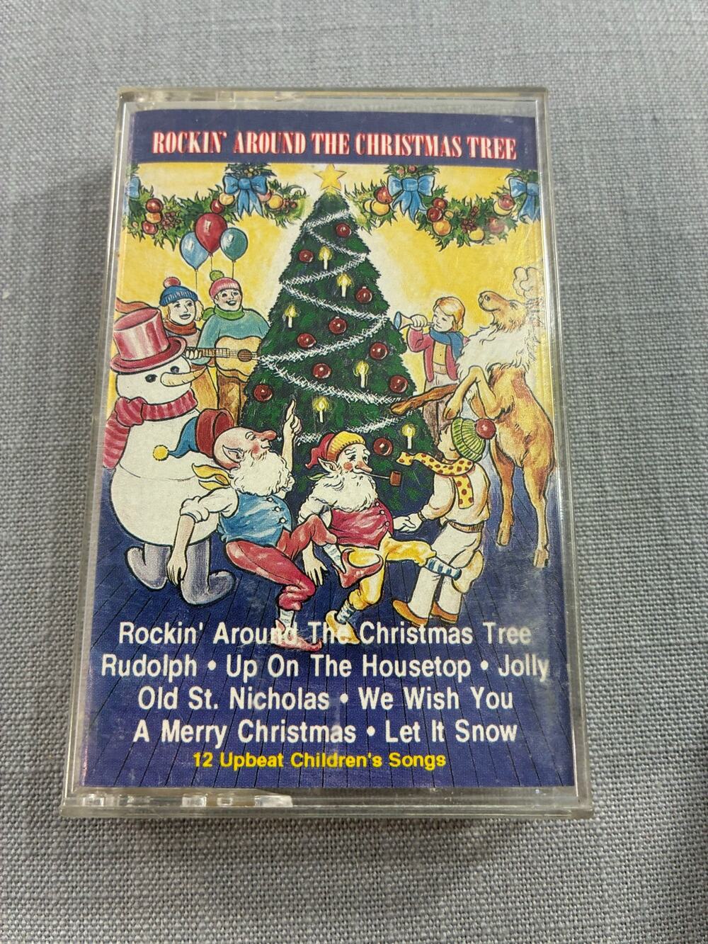 Vintage Rockin Around The Christmas Tree Kids Songs Cassette Tape SB18